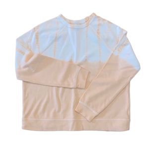 UNIVERSAL THREAD Crew Neck Sweatshirt Tye Dye Peach Orange White Medium